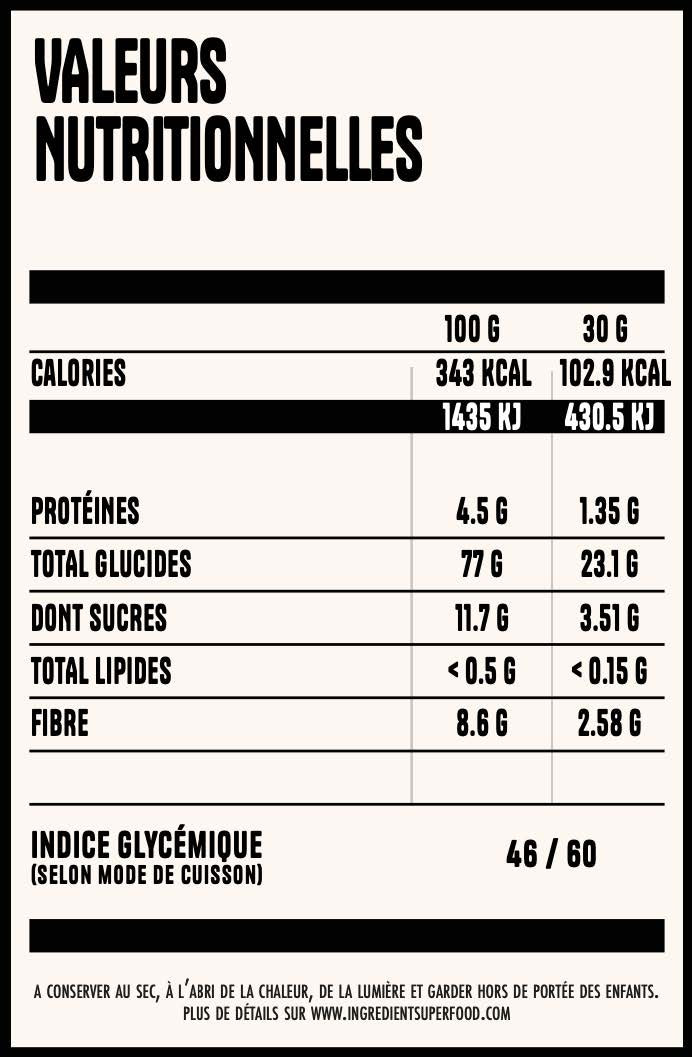 Farine de patate douce breveté