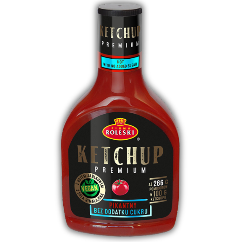 Ketchup Zero Premium,   5.99,  425-g-Piquant,  Roleski,  Active Life