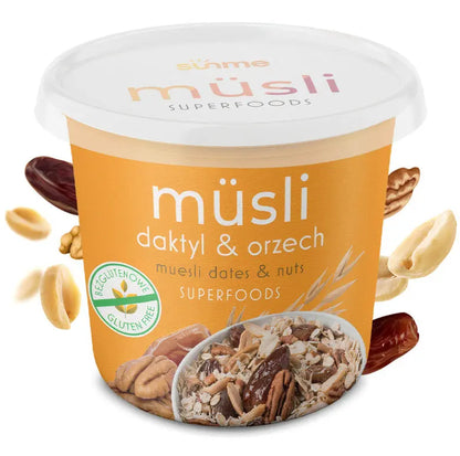 Muesli,   2.49,  65-g-Noix-datte,  SunMe,  Active Life