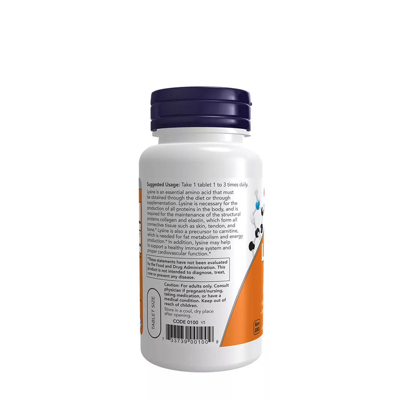 L-Lysine 500 mg Now Foods – 100 Comprimés