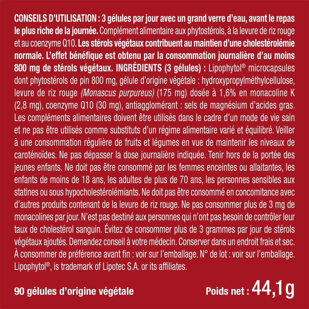Levure de Riz Rouge Premium + Q10