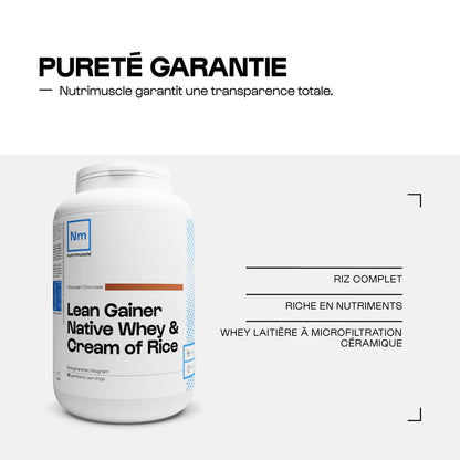 Lean Gainer Whey & Crème de riz