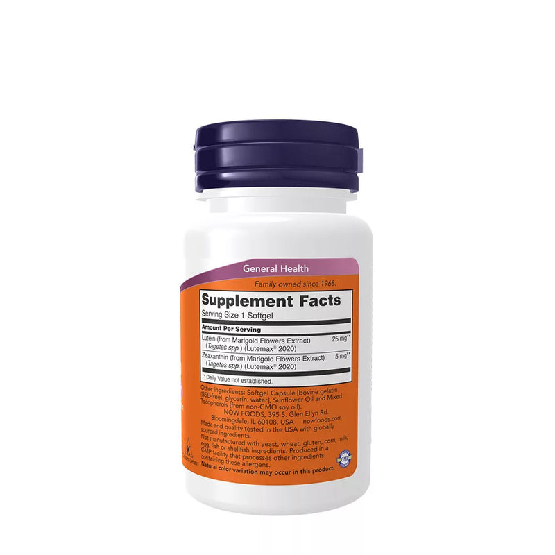 Lutéine & Zéaxanthine Now Foods – 60 Softgels