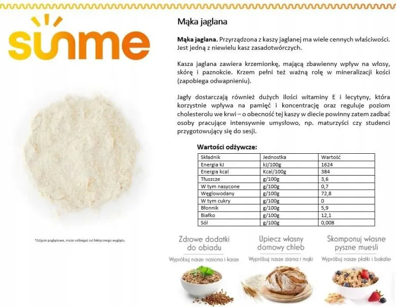 Farine de millet,   ,  ,  SunMe,  Active Life