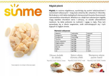 Amandes effilées 500g,   ,  ,  SunMe,  Active Life