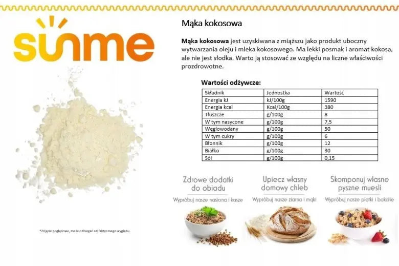 Farine de coco,   ,  ,  SunMe,  Active Life