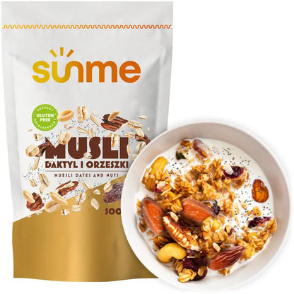 Muesli Sans Gluten aux Noix et Dattes 