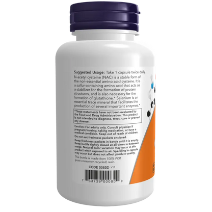 NAC (N-Acétyl-Cystéine) 600 mg,   ,  ,  Now Foods,  Active Life