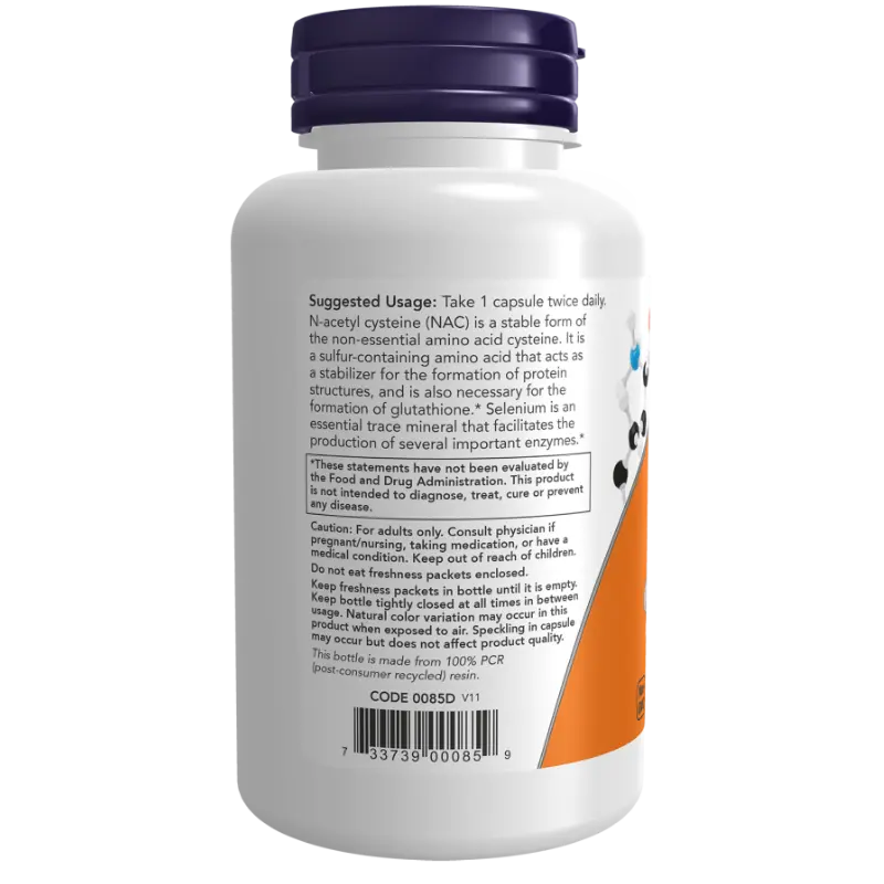 NAC (N-Acétyl-Cystéine) 600 mg,   ,  ,  Now Foods,  Active Life