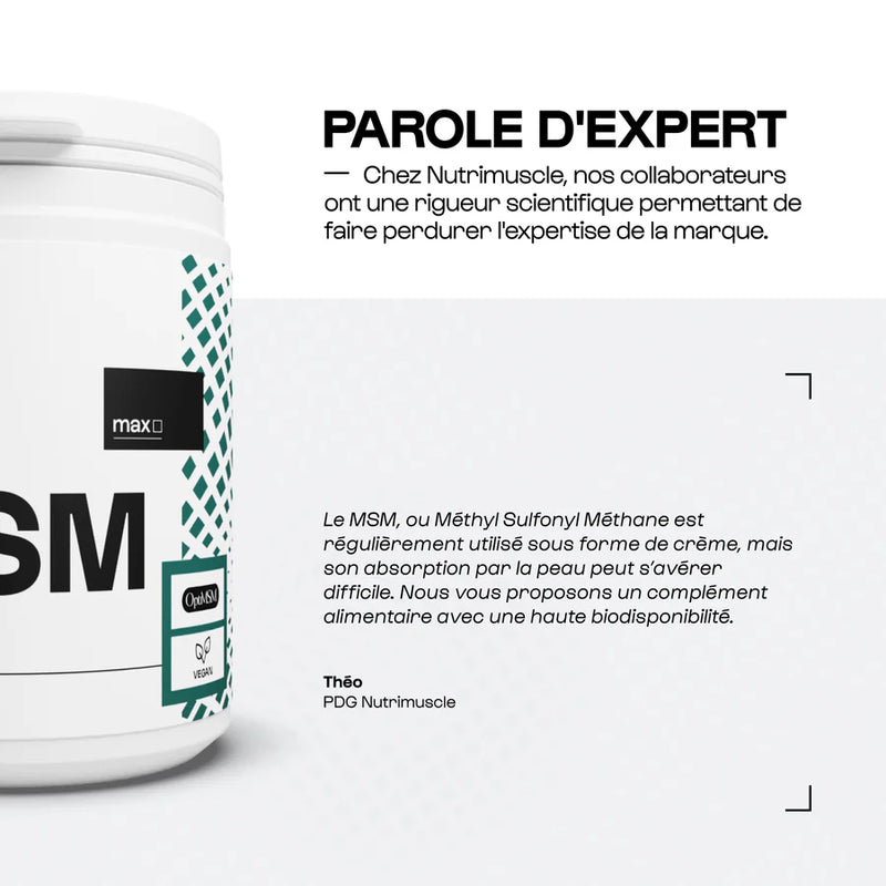 OptiMSM® (MéthylSulfonylMéthane)