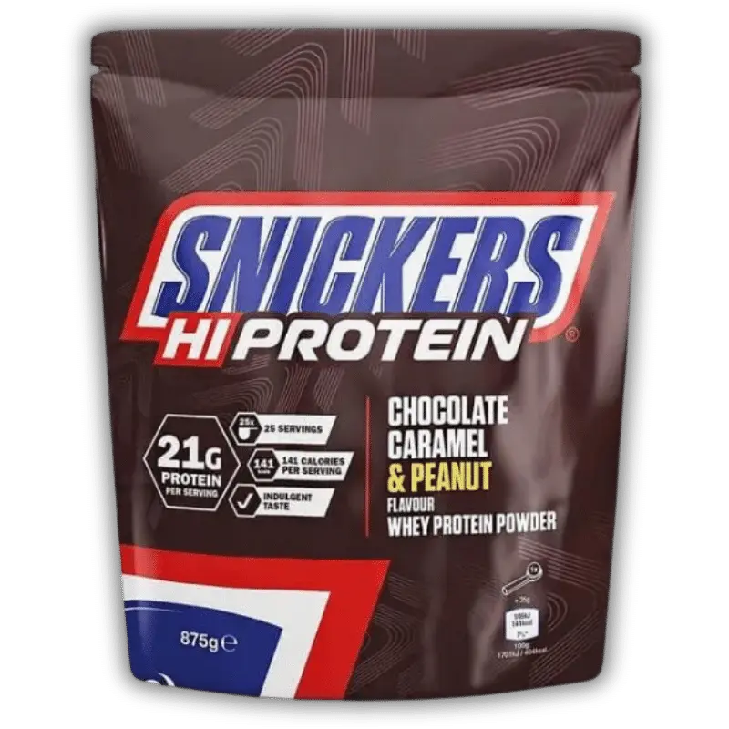 Whey Protein Snickers 875g,   38.89,  875-g-Chocolate-Caramel-Peanut,  Snickers,  Active Life