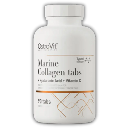 Collagène Marin + Acide Hyaluronique + Vitamine C,   14.89,  90-Gélules,  OstroVit,  Active Life