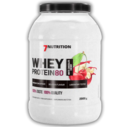 Whey Proteine 80,   64.99,  2000-g-Chocolat-blanc-cerise,  7Nutrition,  Active Life