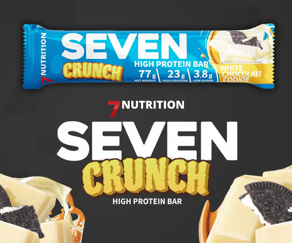 Seven Crunch,   2.99,  1-Barre-Protéinee-77-g-Chocolat-Blanc-et-Gâteau,  7Nutrition,  Active Life