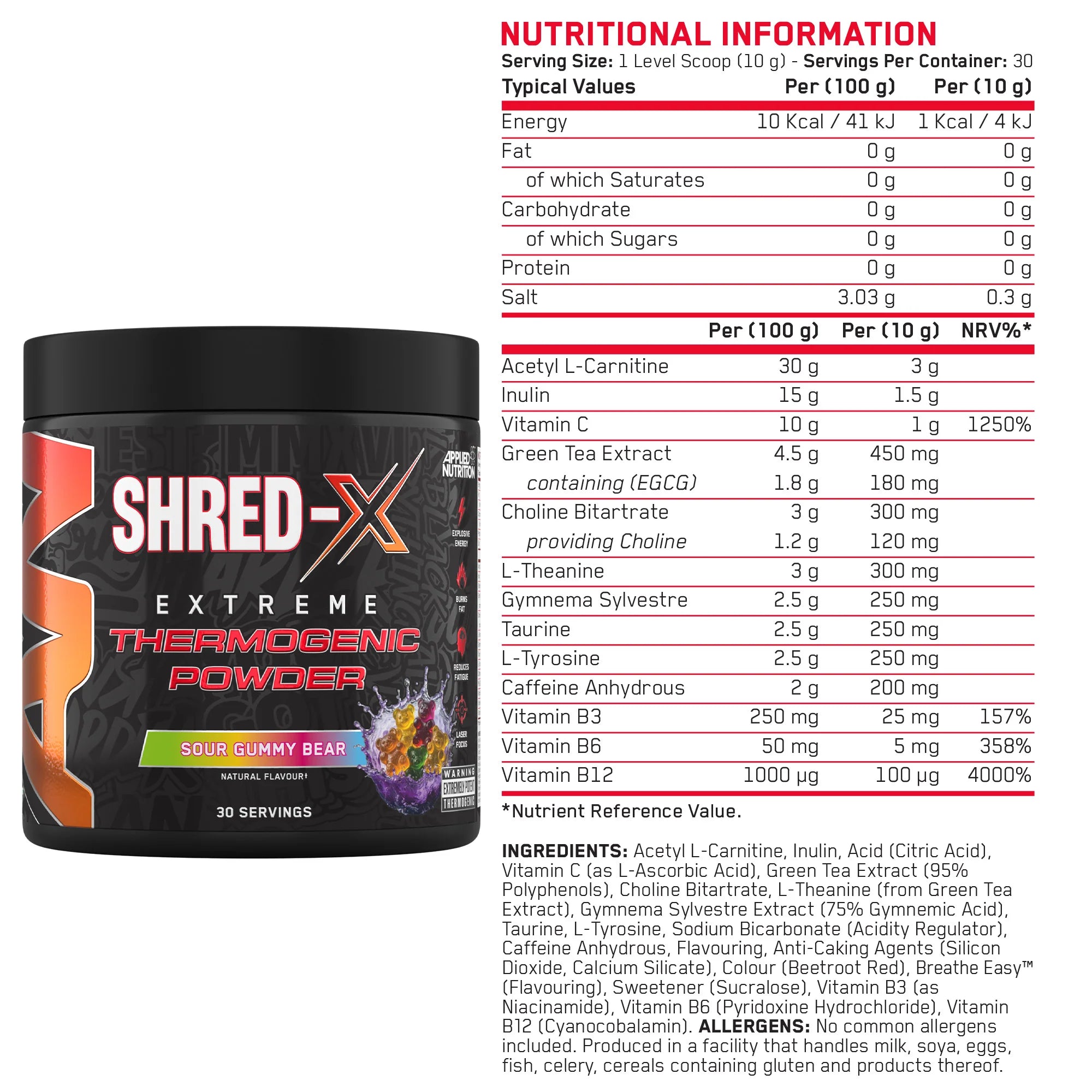 SHRED-X Extreme thermogenic