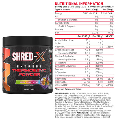SHRED-X Extreme thermogenic
