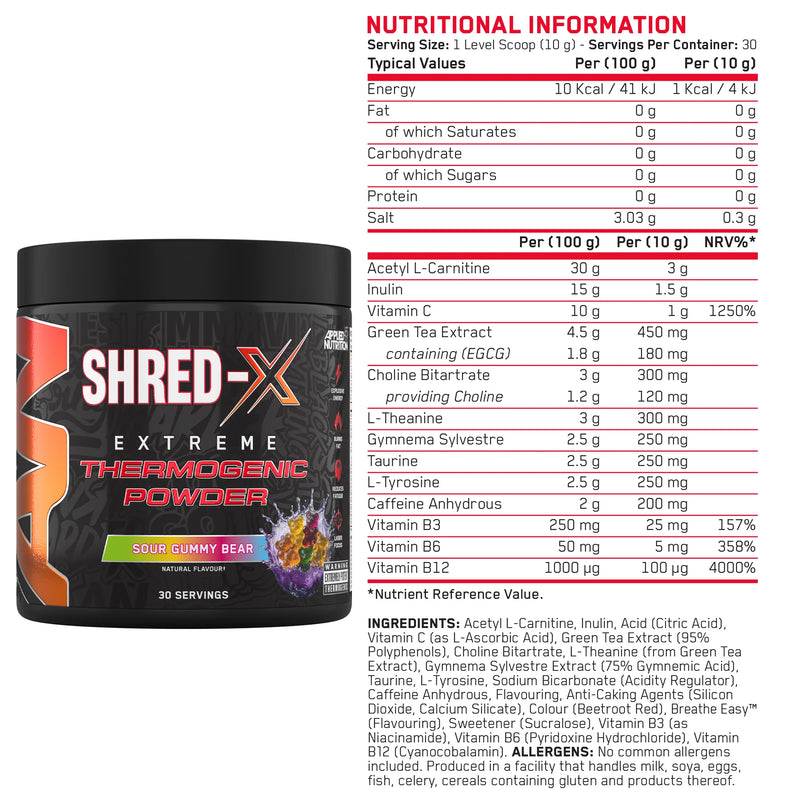SHRED-X Extreme thermogenic