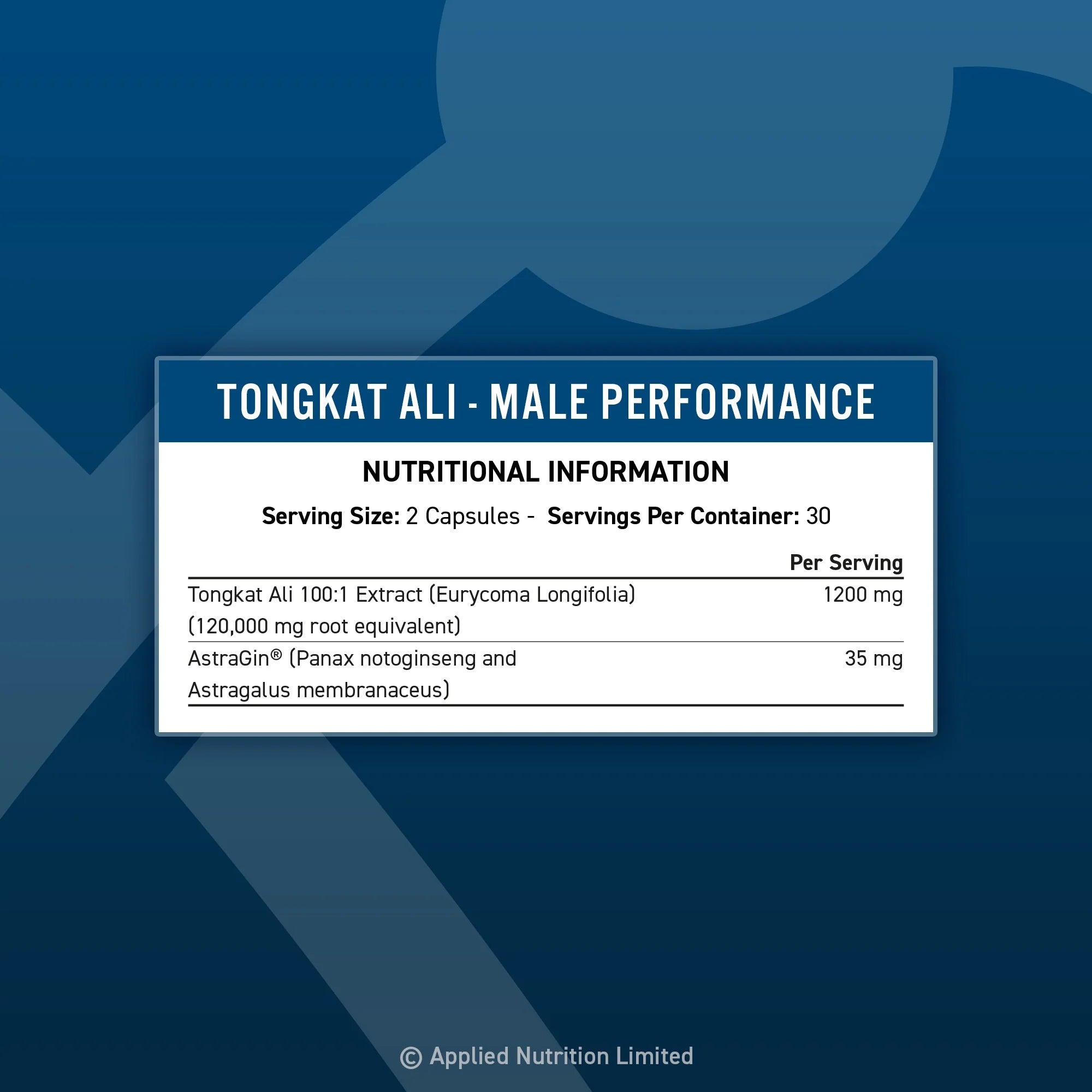 Tongkat Ali - Testosterone Supplement 1200mg