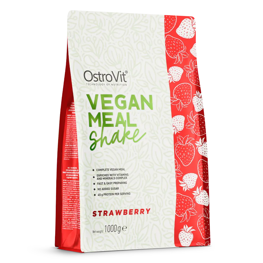 Vegan Meal Shake,   22.90,  1000-g-Fraise,  OstroVit,  Active Life