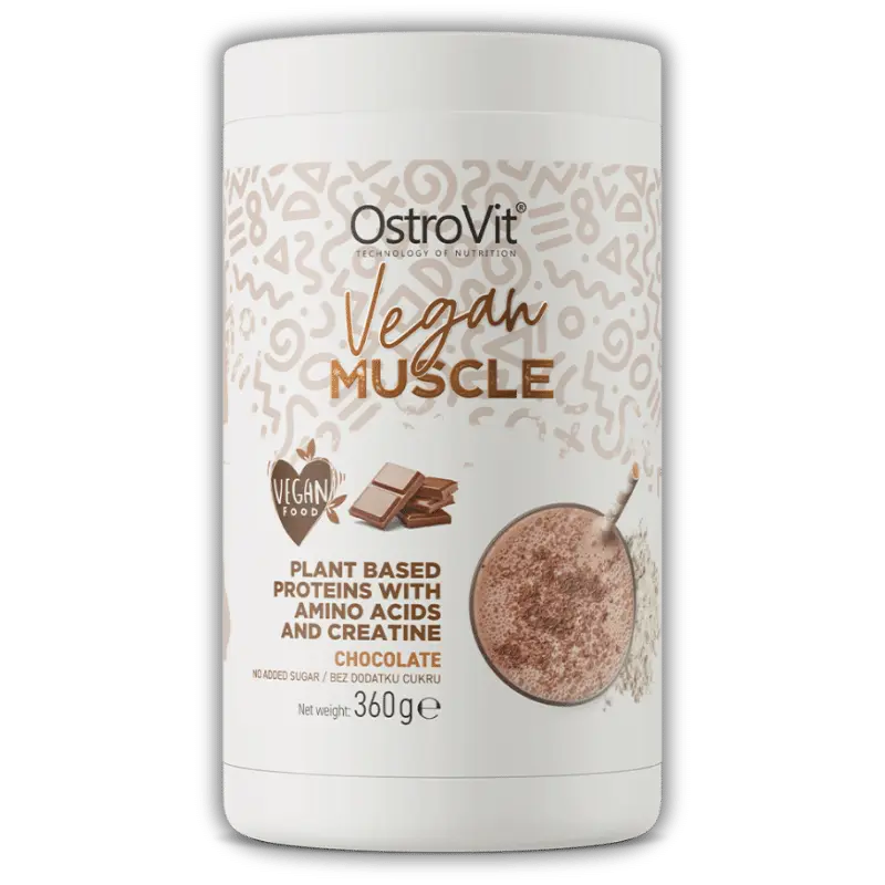 Vegan Muscle,   13.90,  360-g-Chocolat,  OstroVit,  Active Life