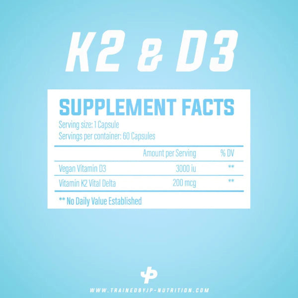 Vitamines D3 & K2 60Cp.