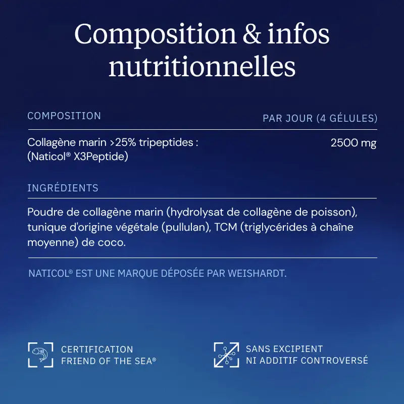 Collagène marin concentré composition