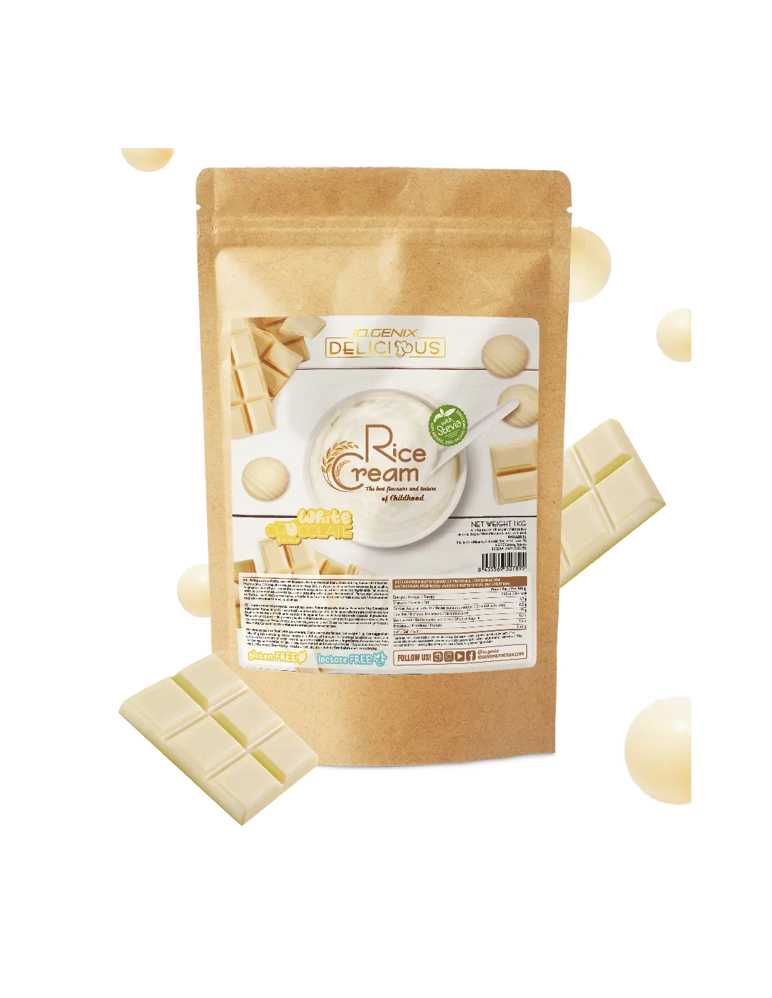 Crème de riz,   12.90,  1000-g-White-Chocolate,  IO.Genix,  Active Life