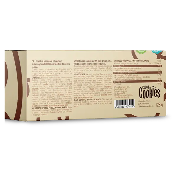 Cookies sans sucre 128g,   ,  ,  OstroVit,  Active Life