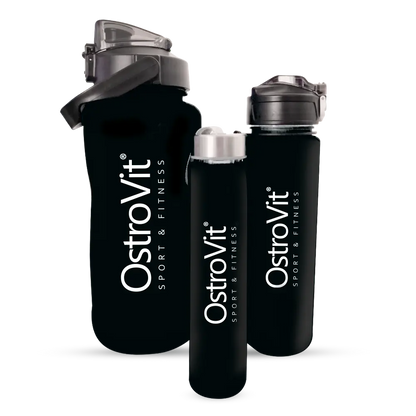 Gourde 2000ml + 900ml + 500ml,   19.99,  Noir,  OstroVit,  Active Life