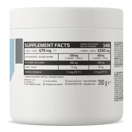 Beta-Alanine 200g,   ,  ,  OstroVit,  Active Life