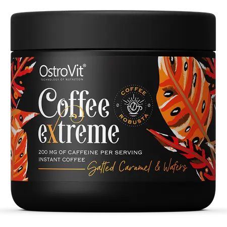 Café Extrême,   8.99,  150-g-Caramel-salé-et-gaufrettes,  OstroVit,  Active Life