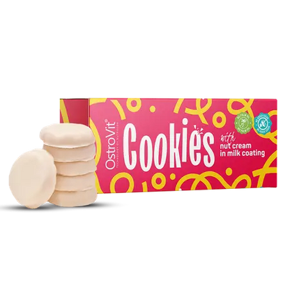 Cookies sans sucre 128g,   3.99,  128-g-Crème-de-cacahuètes-dans-un-glaçage-au-lait,  OstroVit,  Active Life