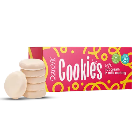 Cookies sans sucre 128g,   3.99,  128-g-Crème-de-cacahuètes-dans-un-glaçage-au-lait,  OstroVit,  Active Life