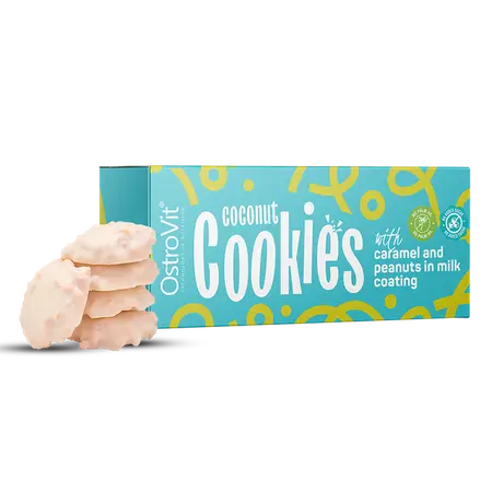 Cookies sans sucre 128g,   3.99,  128-g-Noix-de-coco-avec-caramel-et-cacahuètes-au-l,  OstroVit,  Active Life