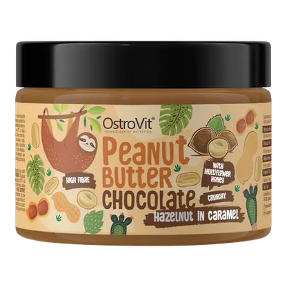 Beurre de Cacahuètes Aromatisé,   9.99,  500-g-Chocolat-Noisettes-caramélisées,  OstroVit,  Active Life