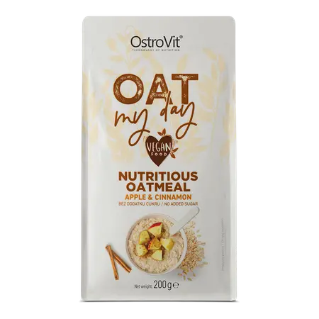 Oat my day,   2.99,  200-g-Pomme-et-Cannelle,  OstroVit,  Active Life