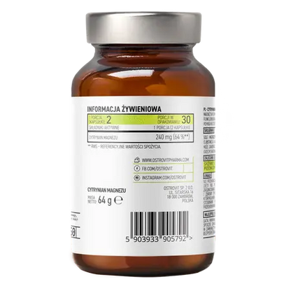 Citrate de Magnésium 60Cp.,   ,  ,  OstroVit Pharma,  Active Life