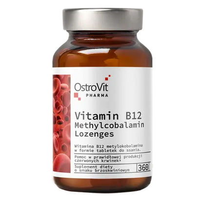 Vitamine B12 à sucer 360Cp.,   14.99,  360-Gélules-Pêche,  OstroVit,  Active Life