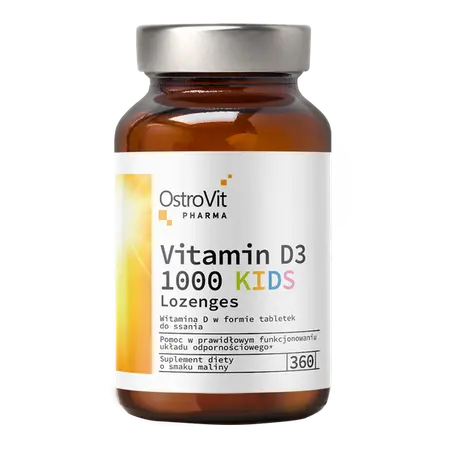 Vitamine D3 Kids à sucer 360Cp.,   9.99,  360-Comprimés-Framboise,  OstroVit Pharma,  Active Life