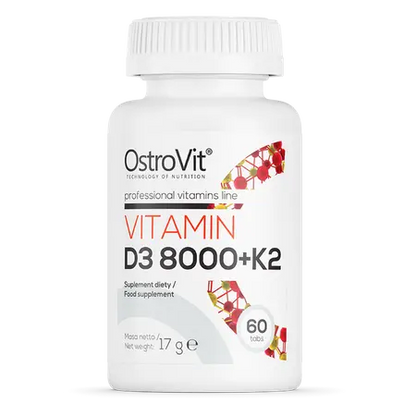 Vitamine D3 8000 U.I. + K2 60Cp.,   ,  ,  OstroVit,  Active Life