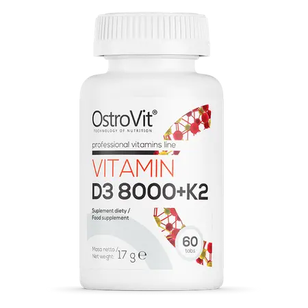 Vitamine D3 8000 U.I. + K2 60Cp.,   ,  ,  OstroVit,  Active Life