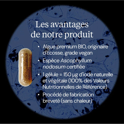 Iode d'algue kelp BIO