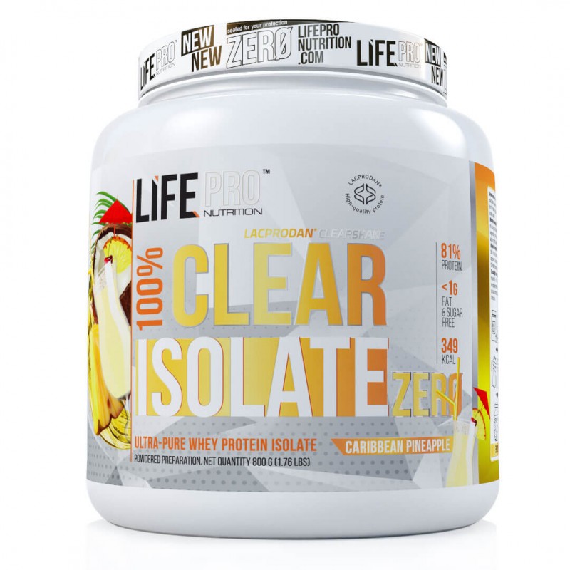 Clear Isolate Zero 800g,   39.90,  800-g-CARIBEAN-PINEAPPLE,  LifePro,  Active Life