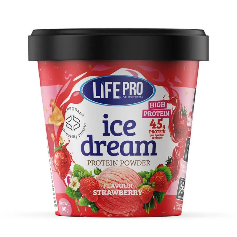 Ice Dream,   5.99,  90-g-STRAWBERRY,  LifePro,  Active Life