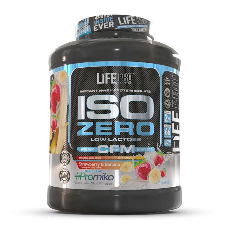 Whey Isolate Zero,   81.90,  2000-g-STRAWBERRY-BANANA,  LifePro,  Active Life