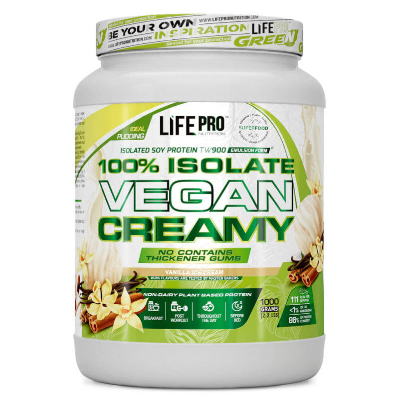 Isolate Vegan Creamy 1000g,   29.90,  1000-g-VANILLA-ICE-CREAM,  LifePro,  Active Life