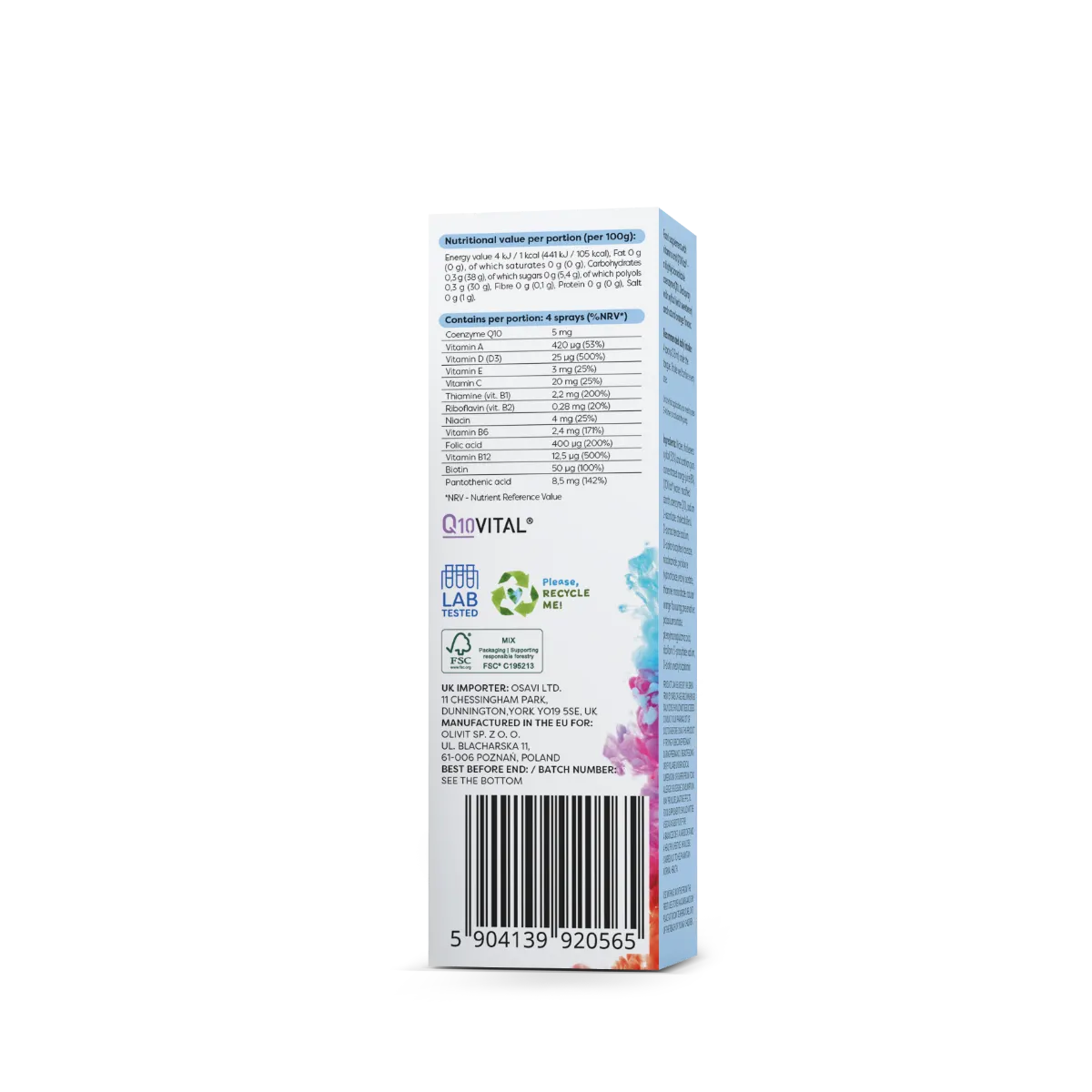 Multivitamin CoQ10 - 25 ml oral spray