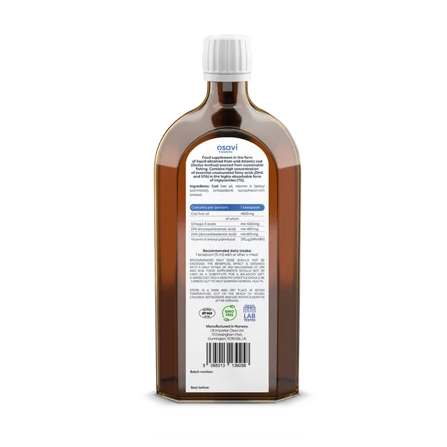 Norwegian Cod Liver Oil 1000 mg Omega 3
