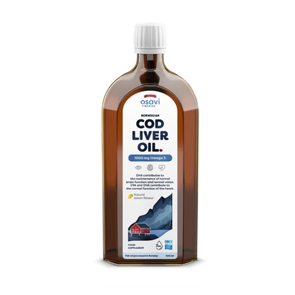Norwegian Cod Liver Oil 1000 mg Omega 3