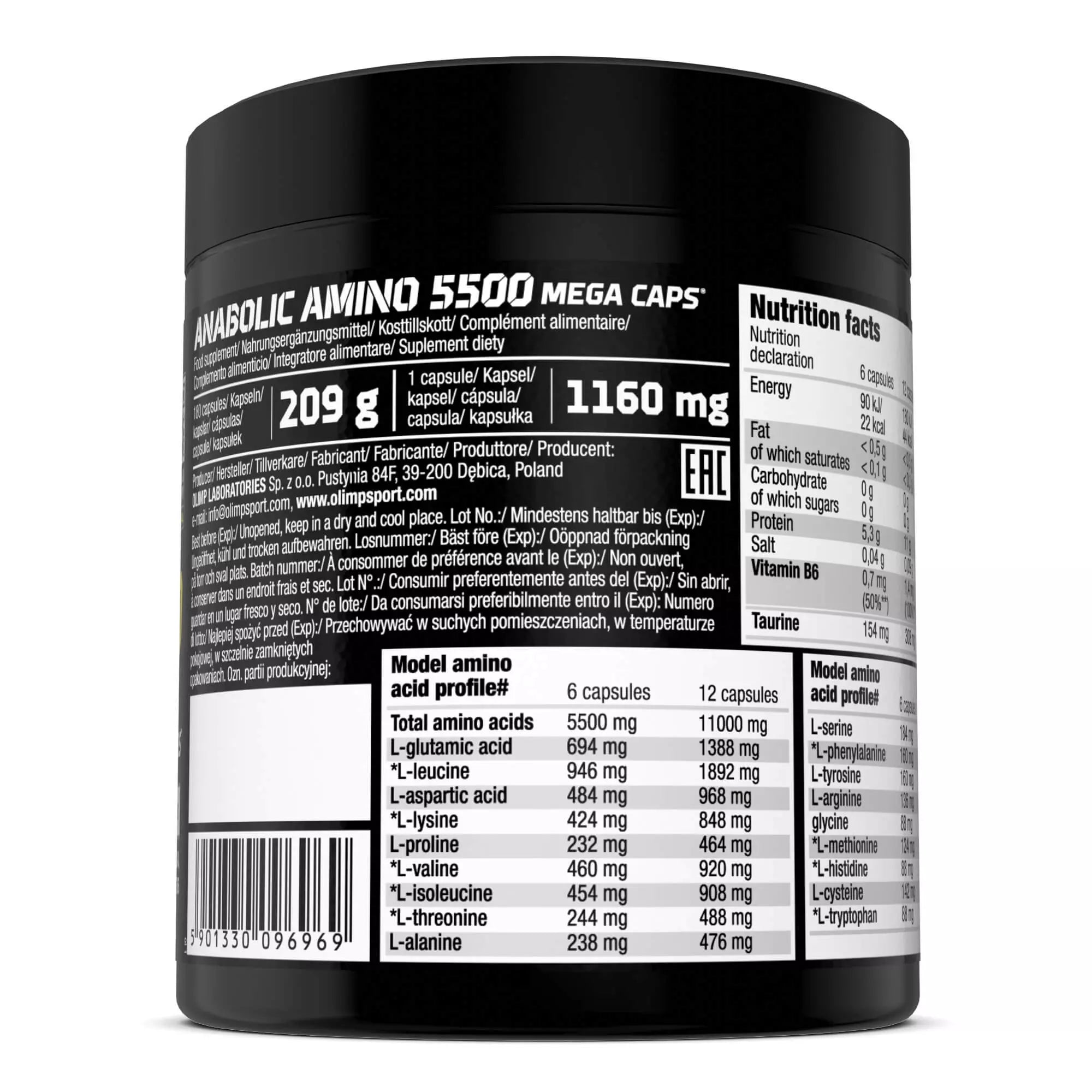 Anabolic Amino 5500 Mega Caps®